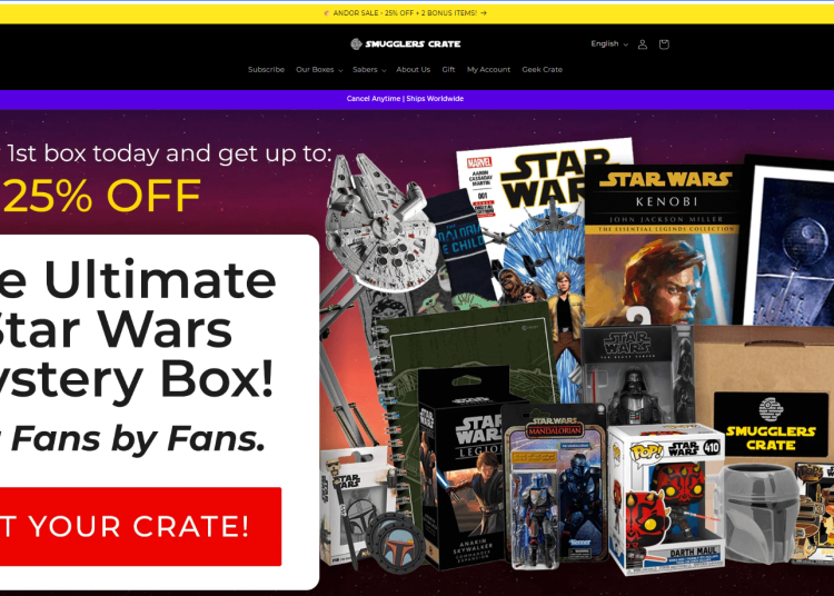 Smuggler’s Crate: Das ideale Erlebnis für Popkultur- und Gaming-Fans