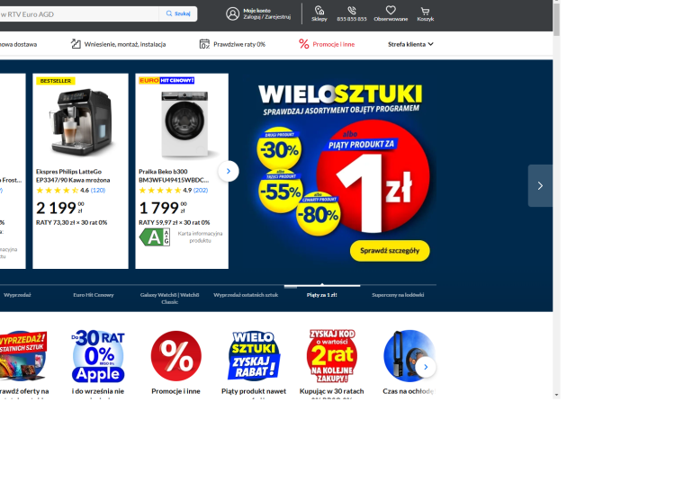 Euro.com.pl – Największy Polski Sklep z Elektroniką i Sprzętem RTV, AGD