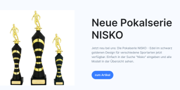 Erfolge stilvoll würdigen mit Pokalspezialist