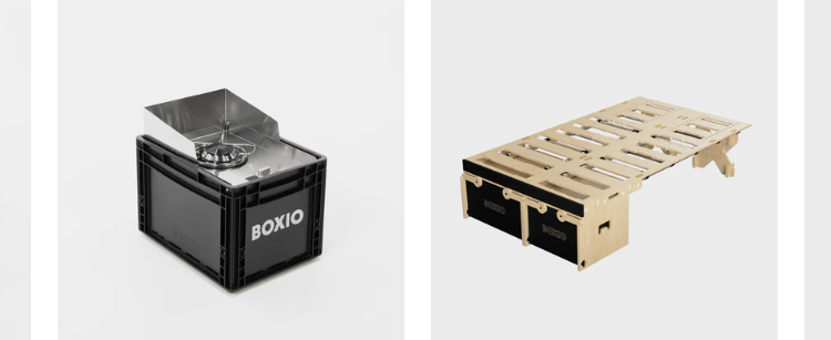 BOXIO: Clevere Campinglösungen im praktischen Eurobox-Format
